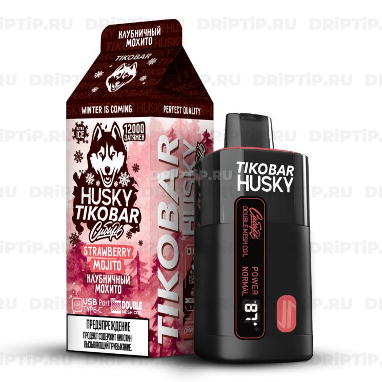 Husky Tikobar 12000 - Strawberry Mojito