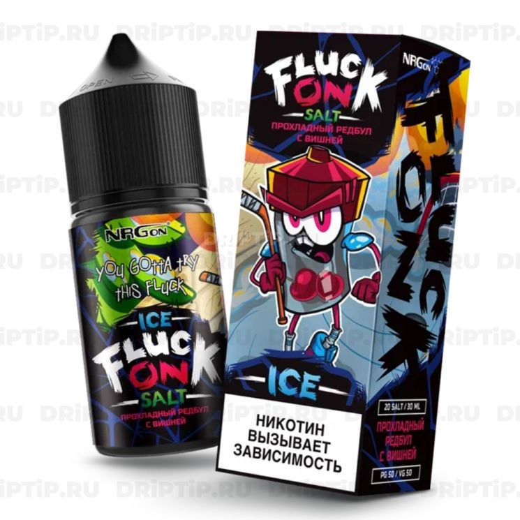 Жидкость Fluck On Salt - Редбул с Вишней 