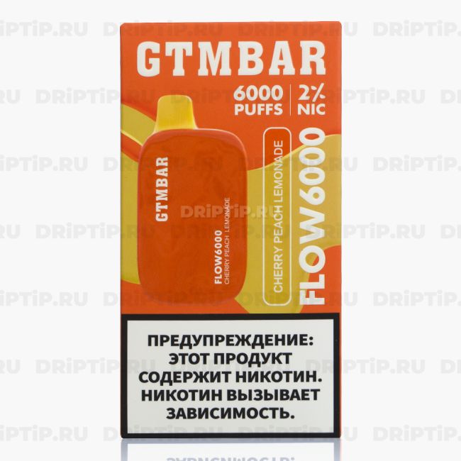 GTM BAR Flow 6000 - Cherry Peach Lemonade GTM BAR Flow 6000 - Cherry Peach Lemonade