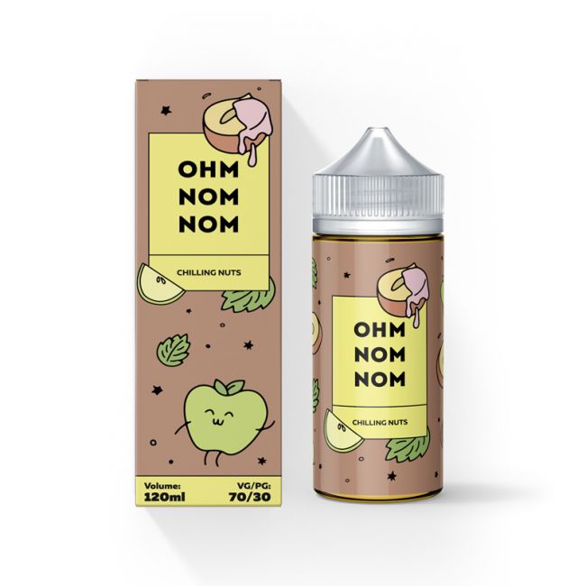 OHM NOM NOM Chilling Nuts 0mg 120ml