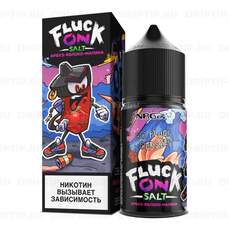 Жидкость Fluck On Salt - Яблоко-Арбуз-Малина 