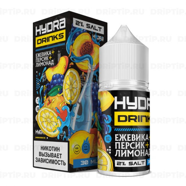Hydra Drinks Salt - Ежевика Персик Лимонад