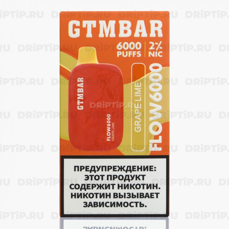 GTM BAR Flow 6000 - Grape Lime