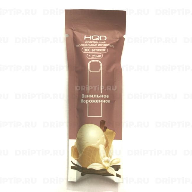 Одноразовая электронная сигарета HQD Cuvie - Ванильное мороженное Одноразовая электронная сигарета HQD Cuvie - Ванильное мороженное