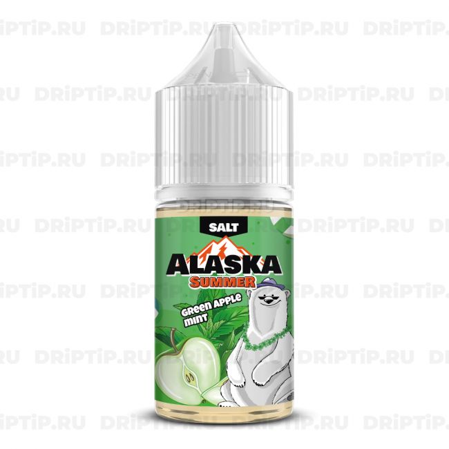 Жидкость Alaska Summer Salt - Green Apple Mint 