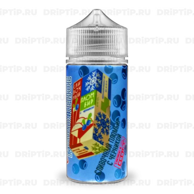 Советское Мороженое - Сливочный пломбир с черникой Советское Мороженое - Сливочный пломбир с черникой