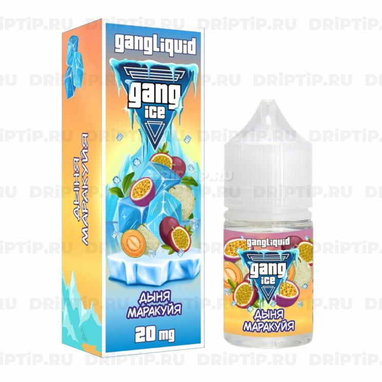 Жидкость Gang Ice Salt - Дыня Маракуйя 