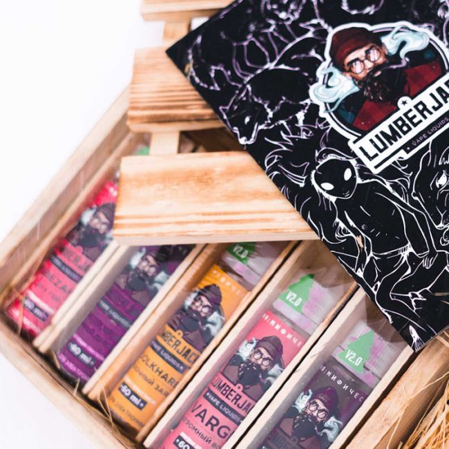 LUMBERJACK Подарочный набор 5шт. по 60мл, 3mg, койл, вата LUMBERJACK Подарочный набор 5шт. по 60мл, 3mg, койл, вата