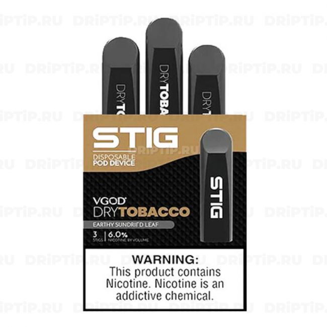 Одноразовая Pod-стистема Dry Tobaco - Stig Pod Одноразовая Pod-стистема Dry Tobaco - Stig Pod
