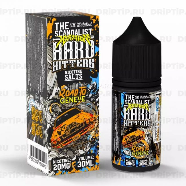 Жидкость The Scandalist Hard Hitters Salt - Road To Geneve 
