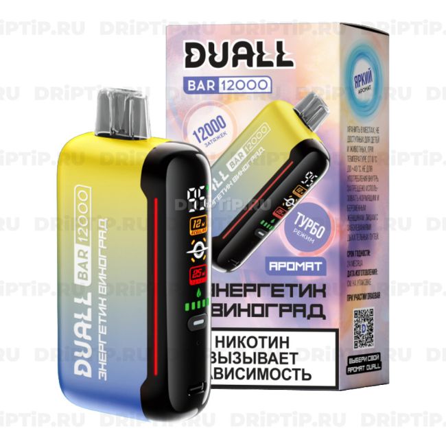 Duall Bar 12000 - Энергетик и Виноград Duall Bar 12000 - Энергетик и Виноград
