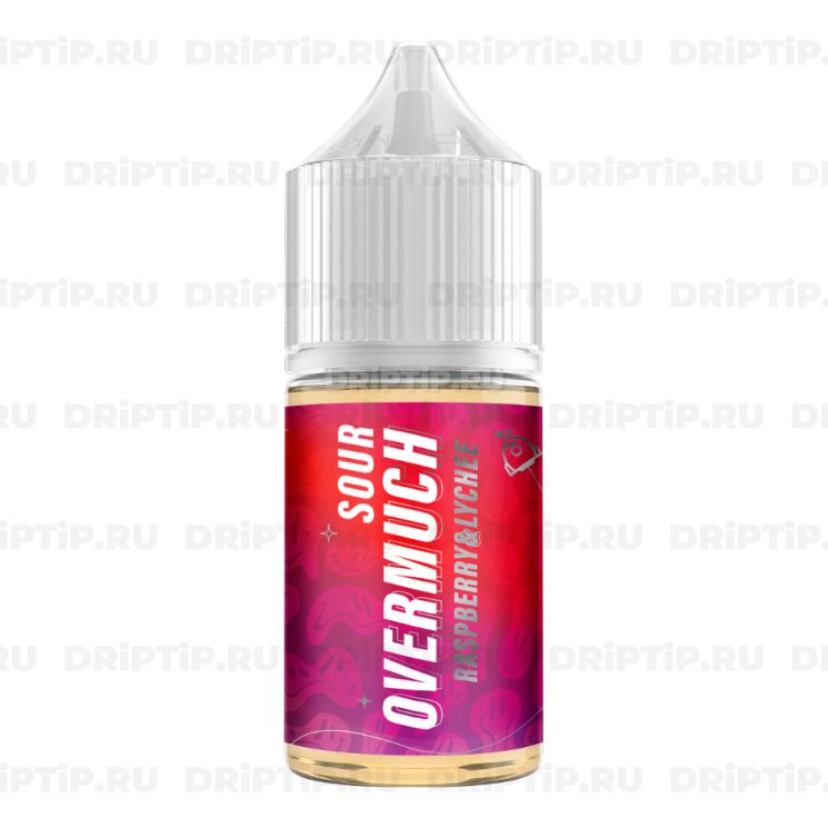 Жидкость Overmuch Sour Salt - Raspberry and Lychee 
