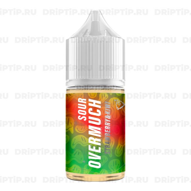 Жидкость Overmuch Sour Salt - Strawberry and Kiwi 