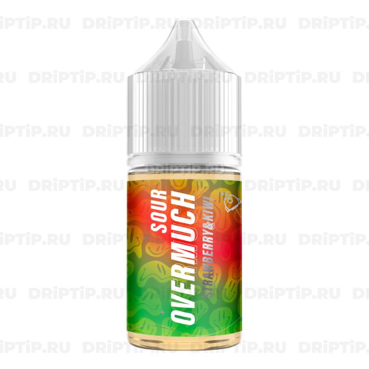 Жидкость Overmuch Sour Salt - Strawberry and Kiwi 