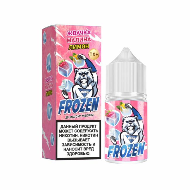 Жидкость Gang Frozen Salt - Жвачка Малина Лимон Жидкость Gang Frozen Salt - Жвачка Малина Лимон