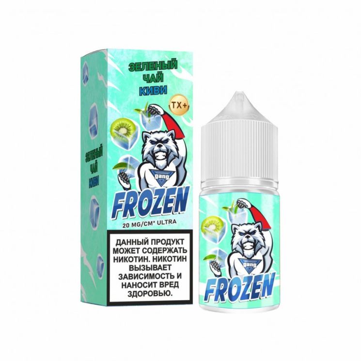 Жидкость Gang Frozen Salt - Зеленый Чай с Киви 