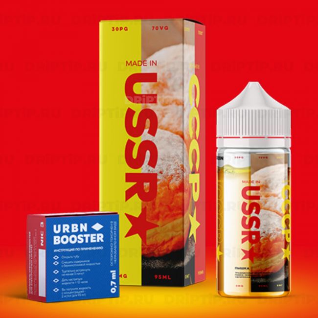 USSR Пышка 0mg 95ml + никобустер USSR Пышка 0mg 95ml + никобустер