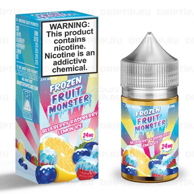 Жидкость Frozen Fruit Monster Salt - Blueberry Raspberry Lemon Ice 