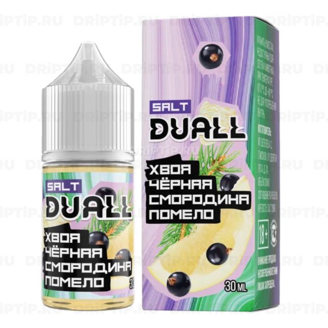 Жидкость Duall Salt - Хвоя Черная Сомородина Помело 