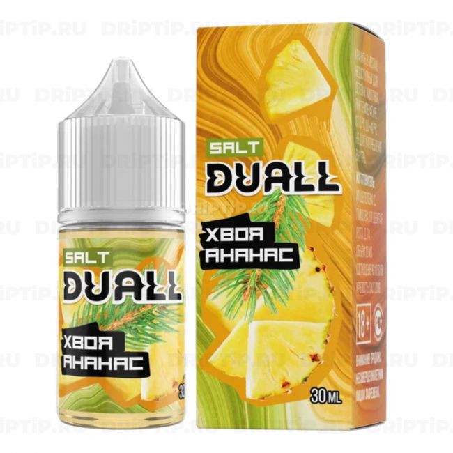 Жидкость Duall Salt - Хвоя Ананас Жидкость Duall Salt - Хвоя Ананас