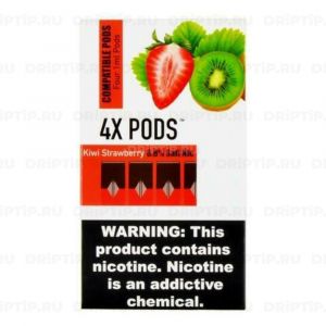 4x Pod For Juul - Kiwi Strawberry