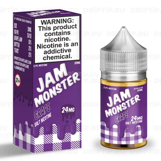 Жидкость Jam Monster Salt - Grape 