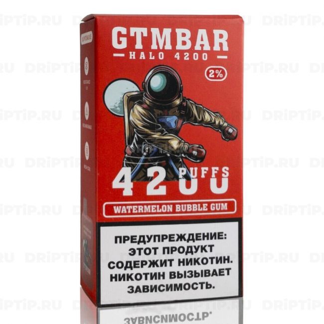 Gtm Bar Halo 4200 - Watermelon Bubble Gum Gtm Bar Halo 4200 - Watermelon Bubble Gum