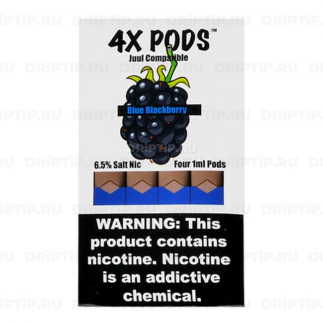 4x Pods For Juul - Blue Raspberry