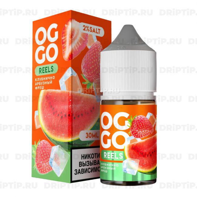 Жидкость Oggo Reels Salt - Клубнично-Арбузный Фреш Жидкость Oggo Reels Salt - Клубнично-Арбузный Фреш