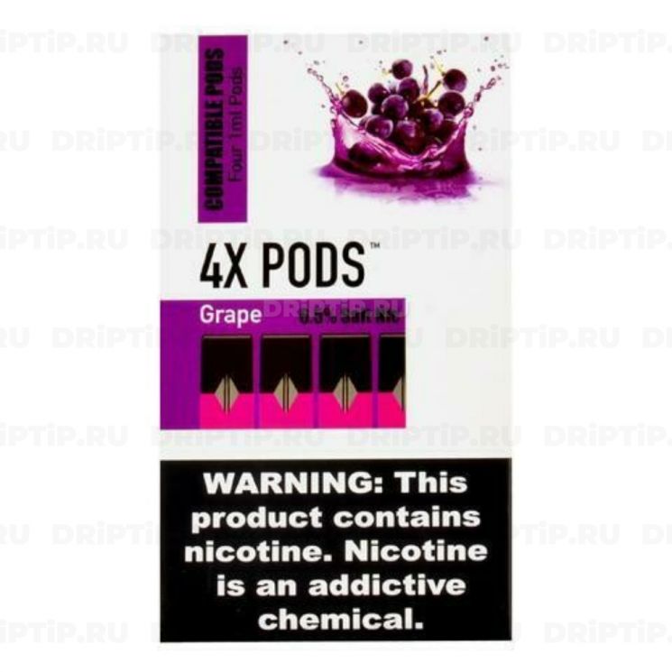 4x Pods For Juul - Grape