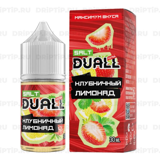 Жидкость Duall Salt Extra - Клубничный Лимонад Жидкость Duall Salt Extra - Клубничный Лимонад