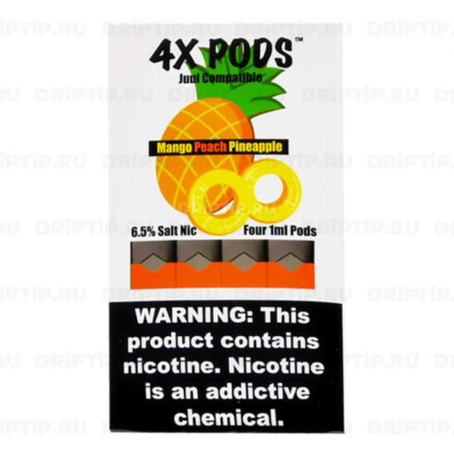 4x Pods For Juul - Mango Peach Pineapple