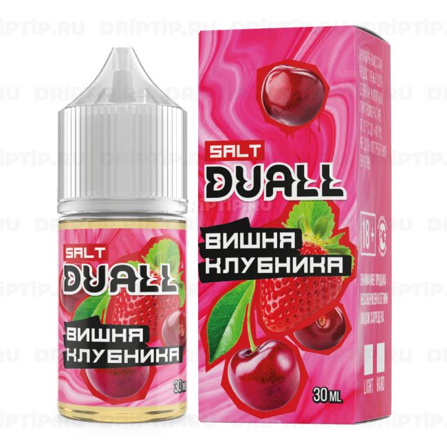 Жидкость Duall Salt - Вишня Клубника Жидкость Duall Salt - Вишня Клубника