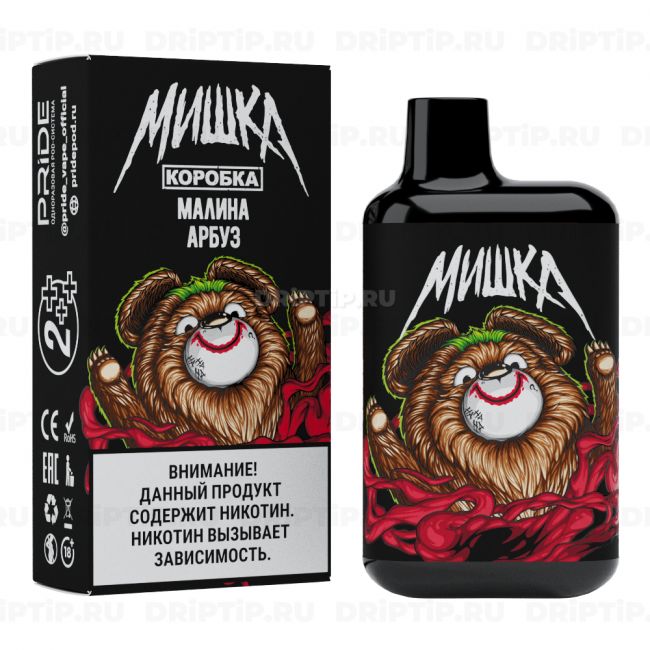 Pride Мишка 4000 - Малина Арбуз Pride Мишка 4000 - Малина Арбуз