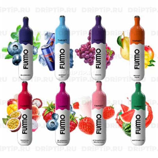 Fummo Target 2500 Затяжек - Клубника Банан Fummo Target 2500 Затяжек - Клубника Банан