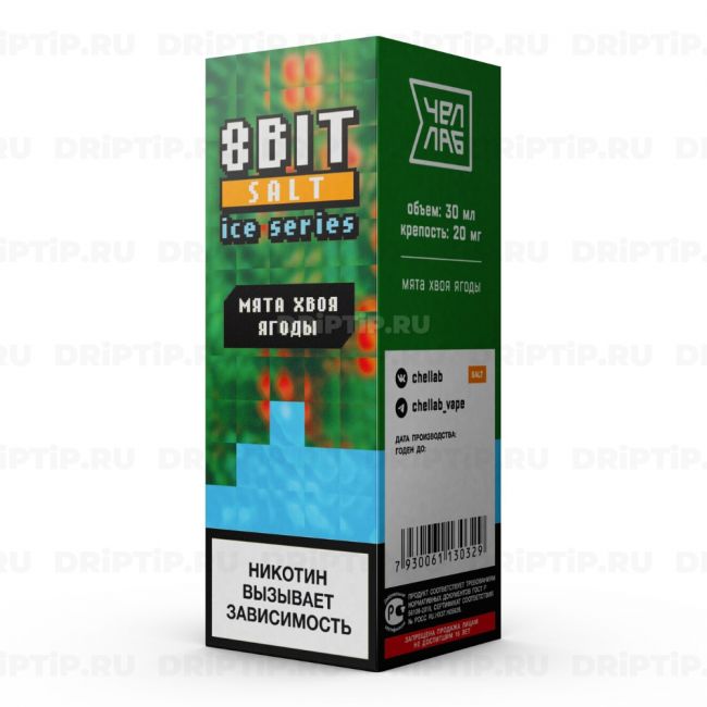 8 Bit On Ice Salt - Мята Хвоя Ягоды 8 Bit On Ice Salt - Мята Хвоя Ягоды