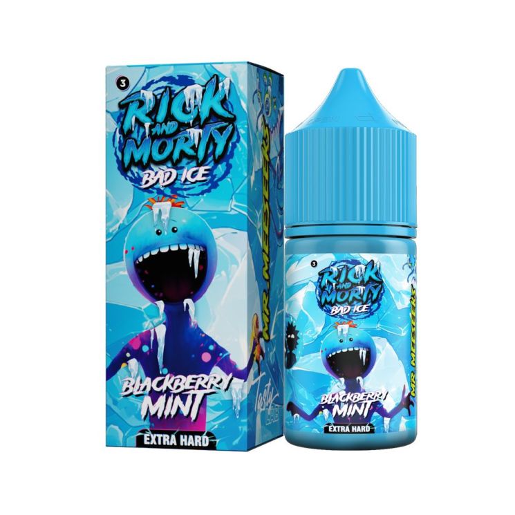 Жидкость Rick and Morty Salt Bad Ice - Ежевика Мята 