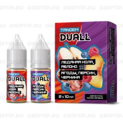 Duall Tandem Salt - Ледяная Кола Яблоко и Ягоды Персик Черника