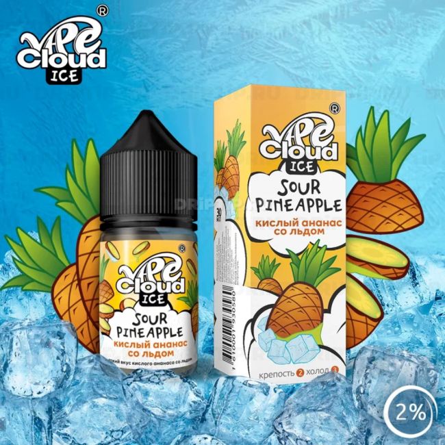 Vape Cloud Salt - Кислый Ананас Со Льдом Vape Cloud Salt - Кислый Ананас Со Льдом