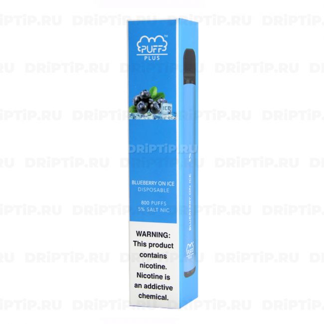 Одноразовая электронная сигарета Puff Bar Plus - Blueberry Ice Одноразовая электронная сигарета Puff Bar Plus - Blueberry Ice