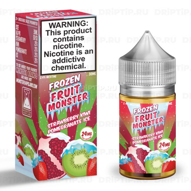 Жидкость Frozen Fruit Monster Salt - Strawberry Kiwi Pomegranate Ice 