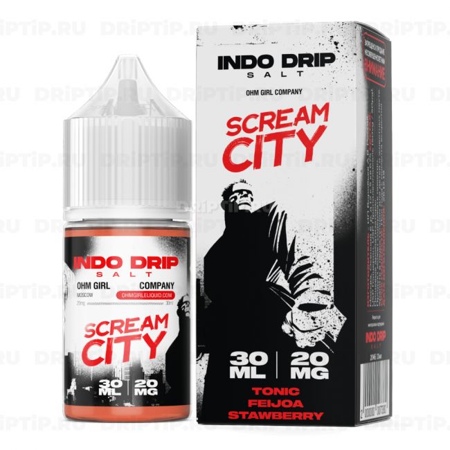 Жидкость Indo Drip Salt - Scream City Жидкость Indo Drip Salt - Scream City