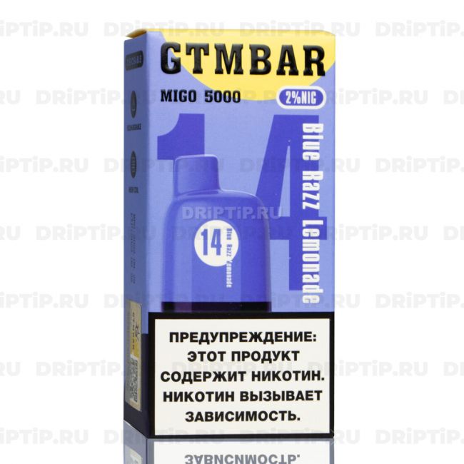 GTM BAR Migo 5000 - Blue Razz Lemonade GTM BAR Migo 5000 - Blue Razz Lemonade