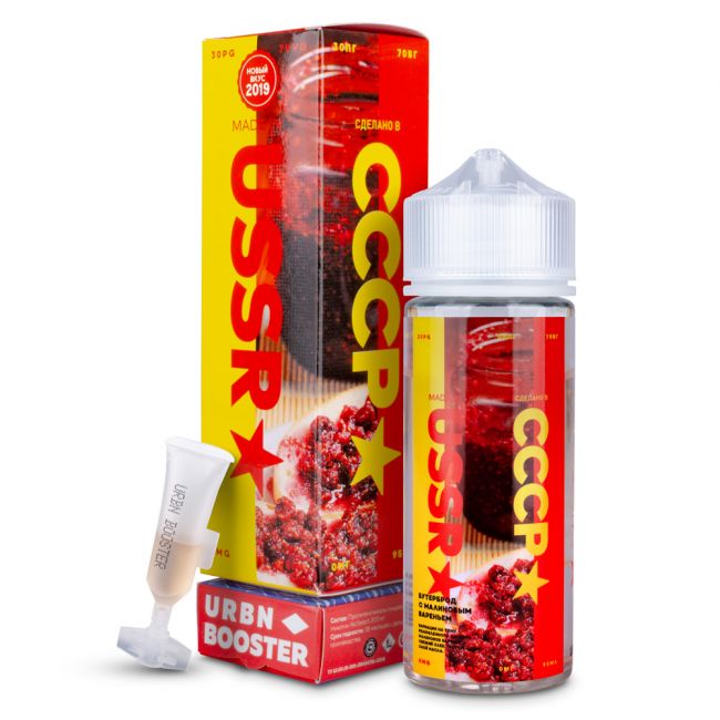 Shortfill USSR - Бутерброд с малиновым вареньем Shortfill USSR - Бутерброд с малиновым вареньем