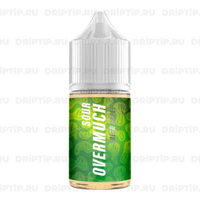 Жидкость Overmuch Sour Salt - Green Apple Жидкость Overmuch Sour Salt - Green Apple