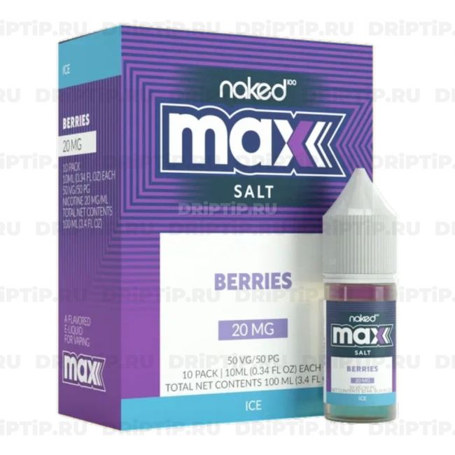 Жидкость Naked 100 Max Salt - Ice Berries 