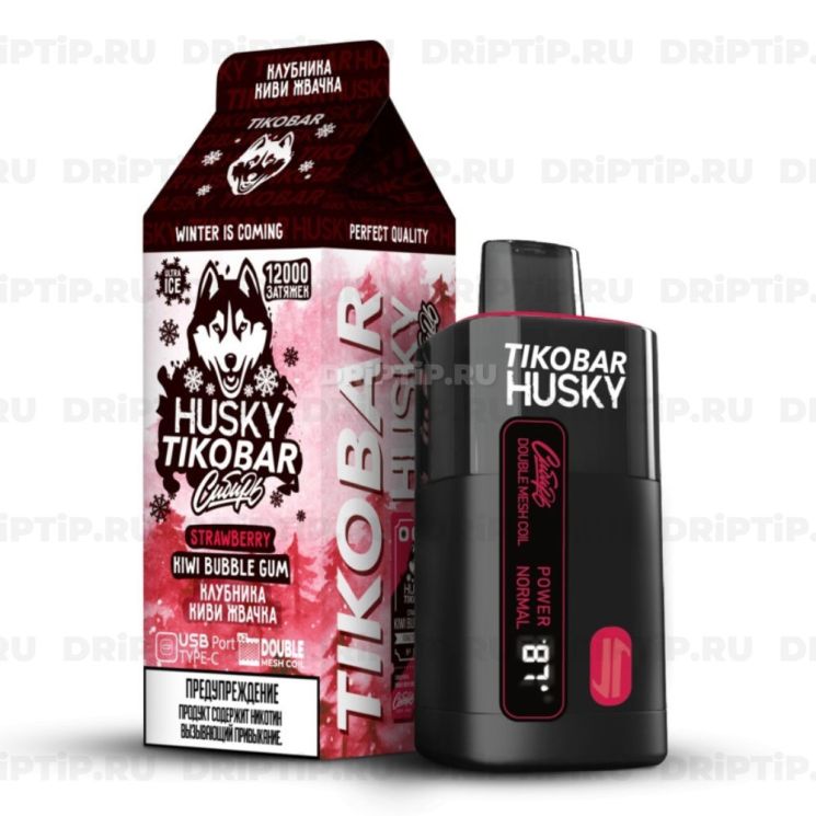 Husky Tikobar 12000 - Strawberry Kiwi Bubble Gum