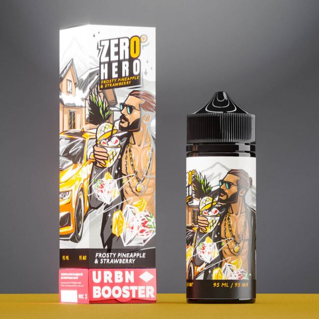 Zero Hero - Frosty Pineapple & Strawberry + никобустер