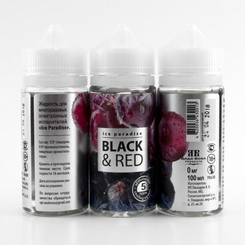 Жидкость Ice Paradise - Black & Red 100ml 