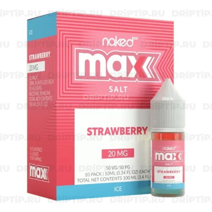 Жидкость Naked 100 Max Salt - Ice Strawberry 